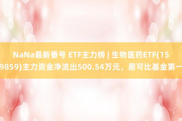 NaNa最新番号 ETF主力榜 | 生物医药ETF(159859)主力资金净流出500.54万元，居可比基金第一