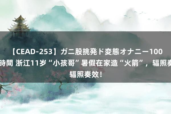 【CEAD-253】ガニ股挑発ド変態オナニー100人8時間 浙江11岁“小孩哥”暑假在家造“火箭”，辐照奏效！