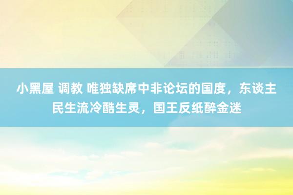 小黑屋 调教 唯独缺席中非论坛的国度，东谈主民生流冷酷生灵，国王反纸醉金迷