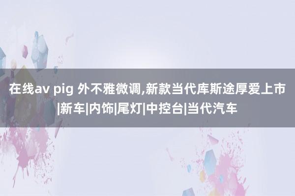 在线av pig 外不雅微调,新款当代库斯途厚爱上市|新车|内饰|尾灯|中控台|当代汽车