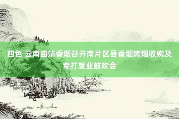 四色 云南曲靖香烟召开南片区县香烟烤烟收购及专打就业鼓吹会